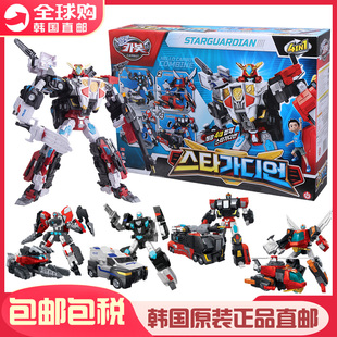 韩国Carbot咖宝车神守护者STARGUARDIAN儿童4合1变形机器人玩具