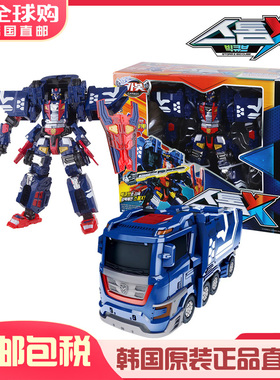 韩国Carbot咖宝车神之重装归来特警王儿童重型警车变形机器人玩具
