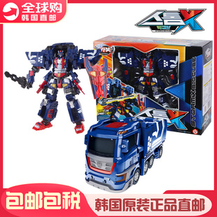 韩国Carbot咖宝车神之重装归来特警王儿童重型警车变形机器人玩具