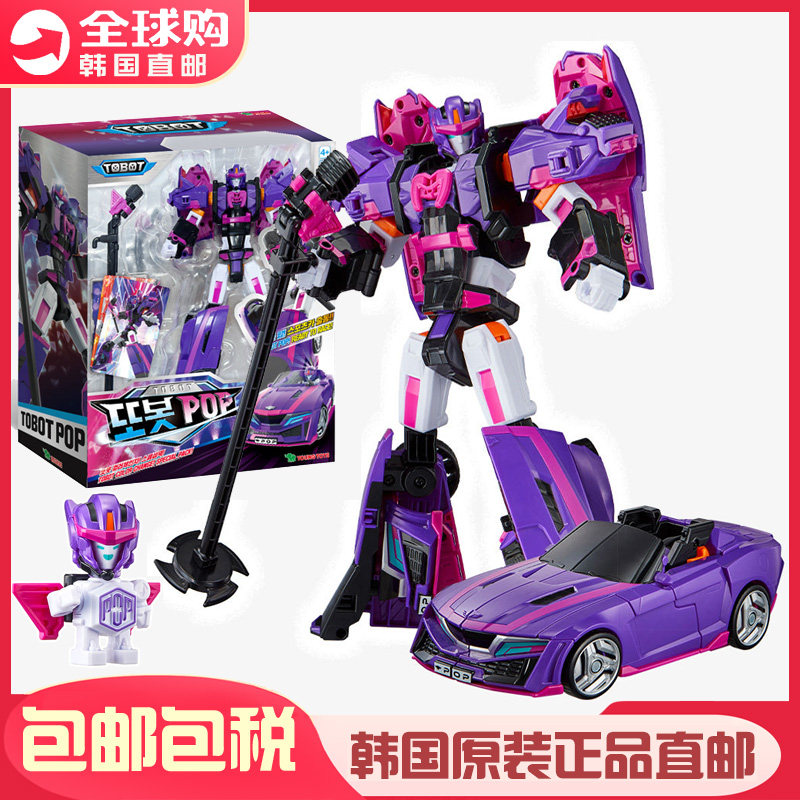 韩国Tobot托宝兄弟V战士合体机甲跑车金刚变形机器人迷你汽车玩具