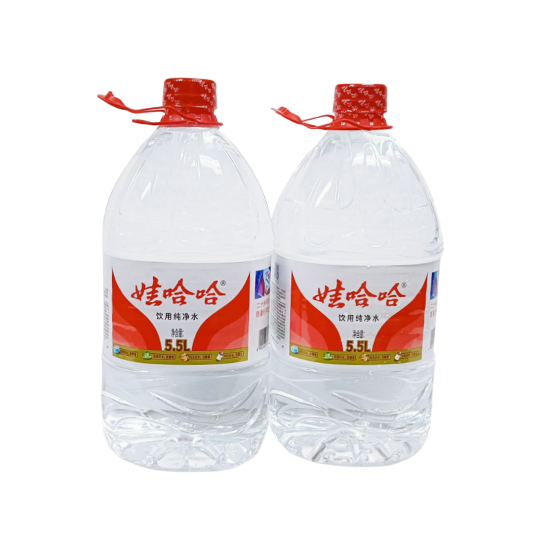娃哈哈纯净水5.5L*4桶/3件 12L整箱家庭会议办公室饮水机武汉包邮
