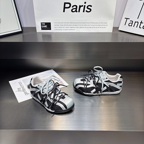 真皮透气舒适软底系带休闲德训鞋