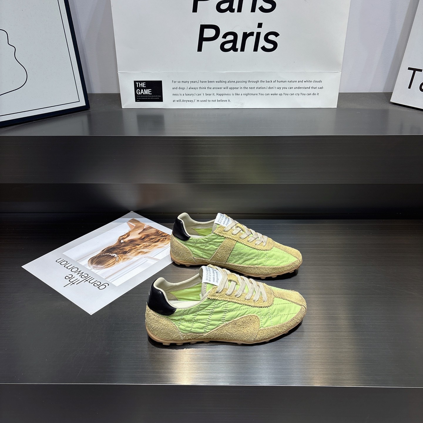 真皮拼色做旧复古德训鞋女2026新款时尚百搭防滑软底休闲运动鞋女,女鞋,德训鞋,淘宝优惠券,粉丝福利购,淘宝优惠卷