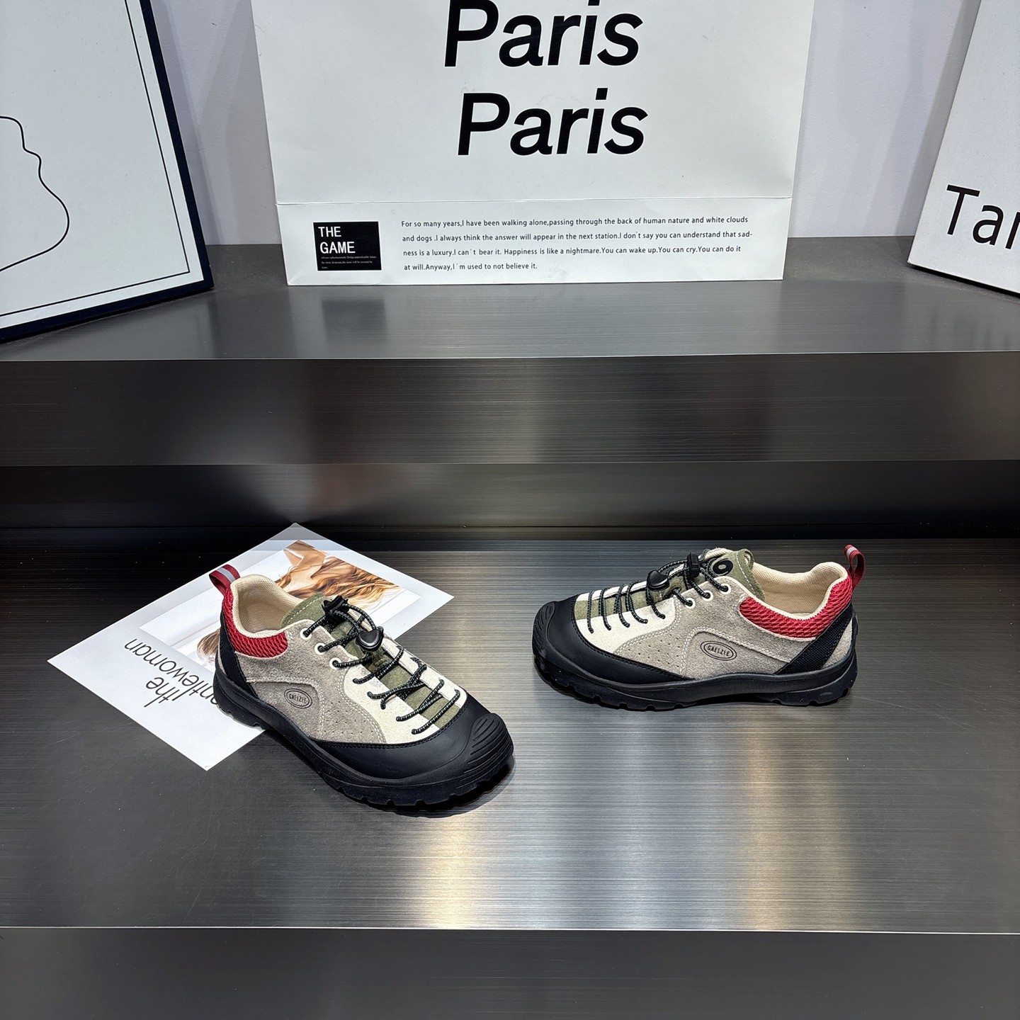 真皮防滑复古徒步登山鞋女2026新款时尚百搭圆头系带休闲运动鞋,女鞋,时尚休闲鞋,淘宝优惠券,粉丝福利购,淘宝优惠卷