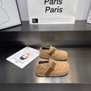 毛呢加绒增高厚底勃肯鞋女2025冬季新款魔术贴百搭舒适保暖乐福鞋