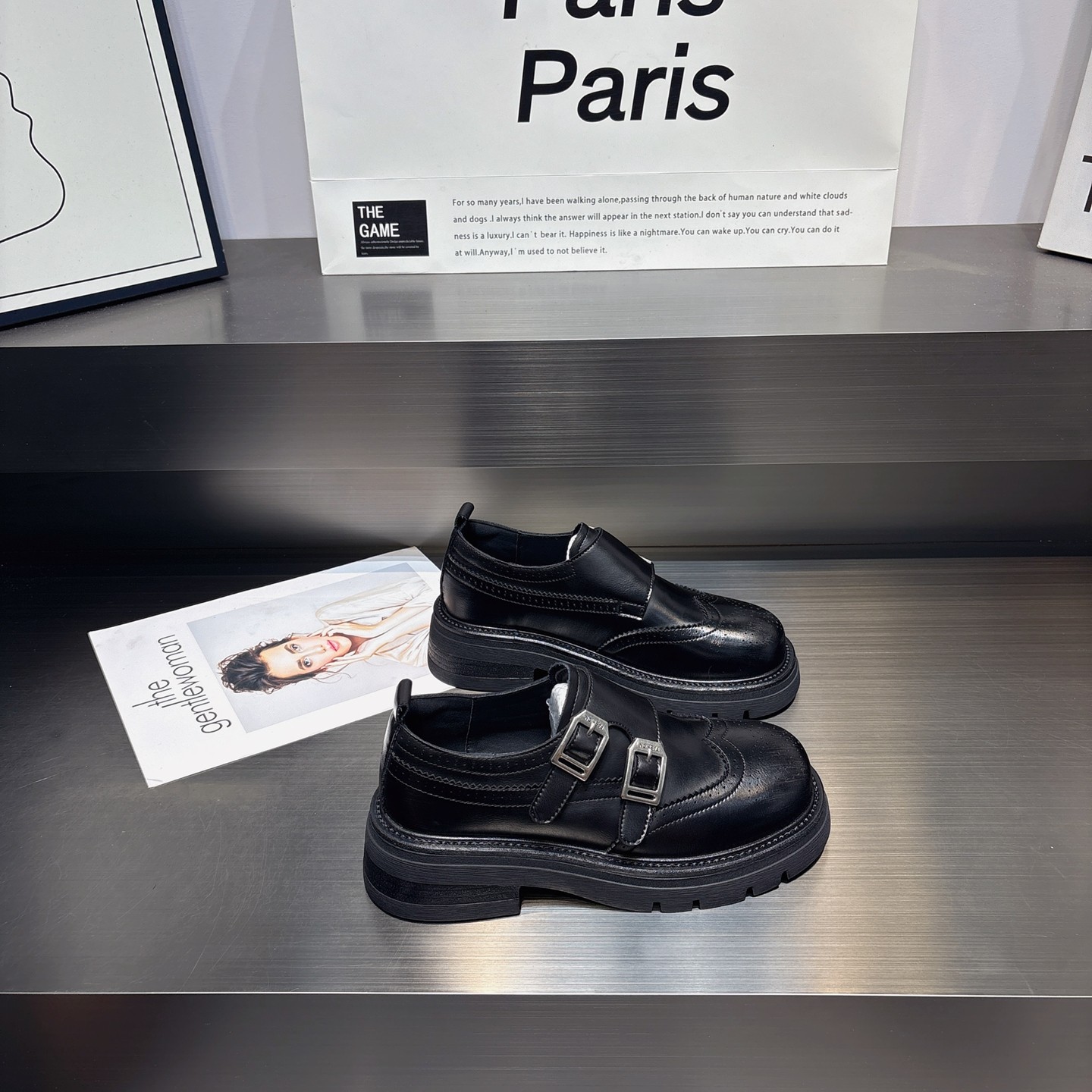 魔术贴真皮厚底小皮鞋单鞋女2025新款英伦风舒适软底休闲乐福鞋女,女鞋,牛津鞋/布洛克鞋/德比鞋,淘宝优惠券,粉丝福利购,淘宝优惠卷