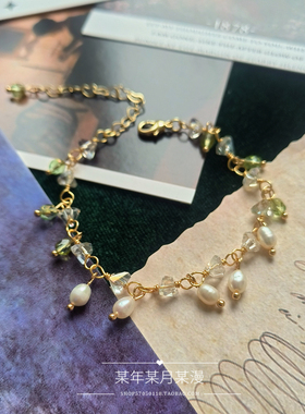 原创栀子小众文艺手链