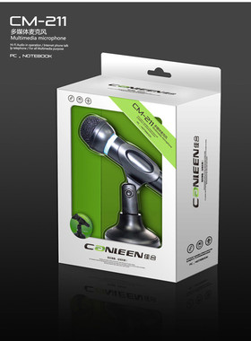 canleen/佳合 CM-211电脑3.5mm麦克风笔记本K歌电容话筒语音聊天