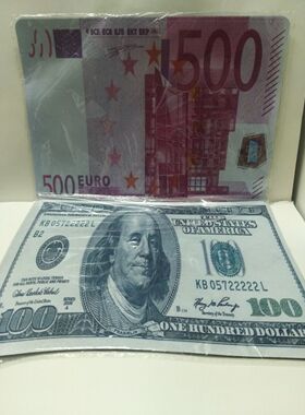 欧元鼠标垫 美元鼠标垫 英镑鼠标垫 200*280*2MM 灵活耐用 可清洗