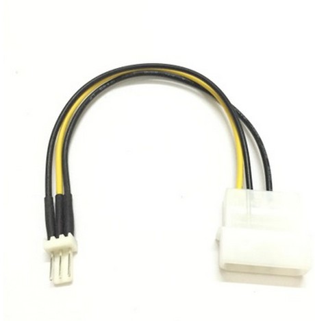 大4P转小3P散热风扇线 3pin风扇转接到电源上转接线延长线 20CM