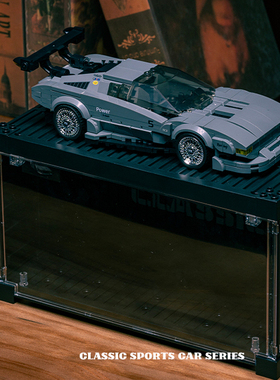 品铂PB8819永恒经典powerblock复古跑车M1 Restomod拼装积木玩具