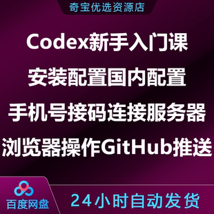 Codex新手入门课安装配置国内环境手机号接码服务器浏览器操作