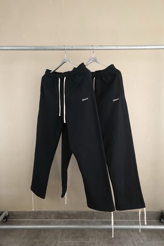 小众潮流超高品质 JJJJound简约字母刺绣直筒全棉毛圈男女款卫裤