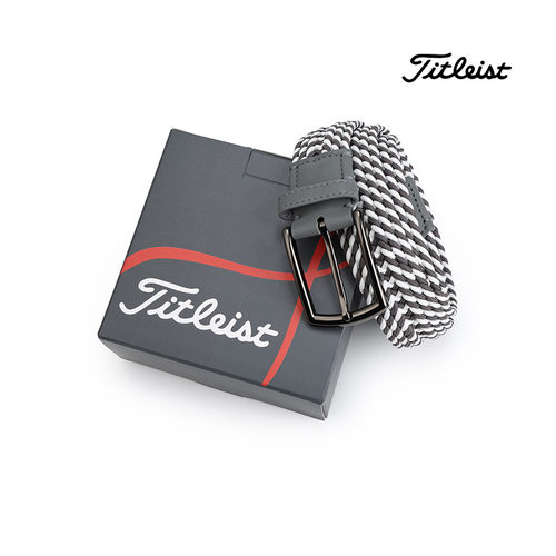 Titleist高尔夫腰带男女运动皮带Golf皮带头皮可调节长度编织弹力