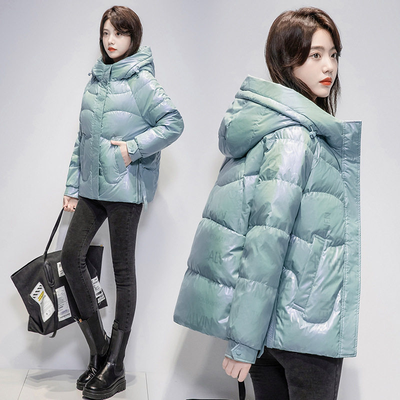 雅鹿同款羽绒棉服女冬季新款韩版短款亮面免洗羽绒棉服简约棉袄女怎么看?