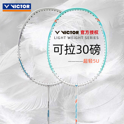 victor胜利羽毛球拍9500维克多铁锤全碳素纤维高弹耐打用女双拍单