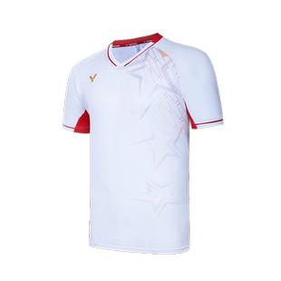 2024中国大学生羽毛球队victor胜利羽毛球服男女比赛训练套装短袖