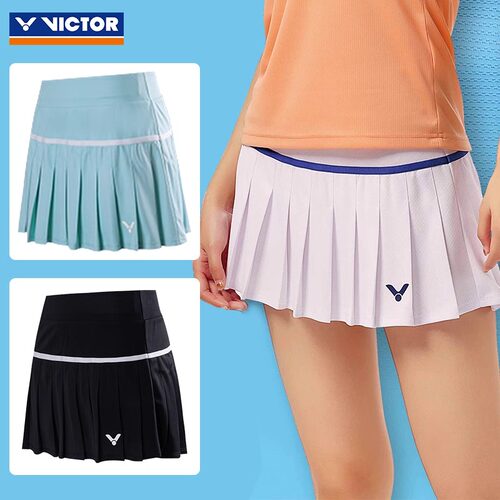 春夏VICTOR胜利羽毛球裙子女款防走光运动短裙训练透气短裤K41303