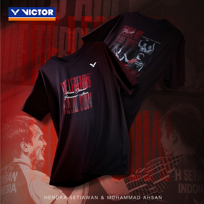 特价victor胜利羽毛球服亨德拉阿山纪念短袖运动服透气速干501DTL