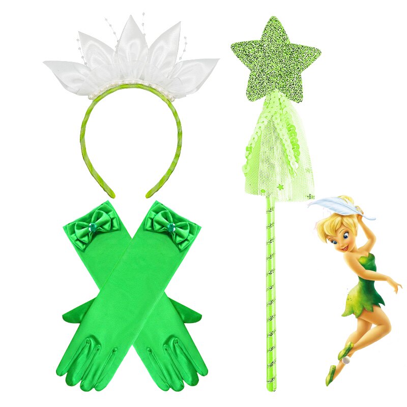 六一节cos精灵配饰 奇妙花仙子小叮当道具 蒂安娜公主皇冠魔法棒