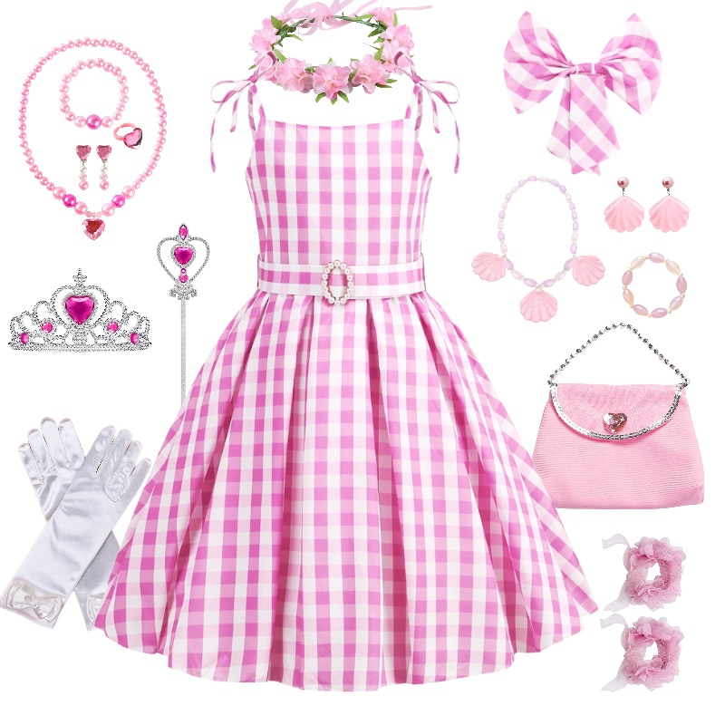 万圣节儿童cosplay服公主裙芭比