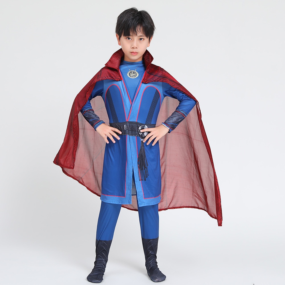 儿童cosplay服装 演出服 迪士呢cos奇异博士超级英雄角色扮演服