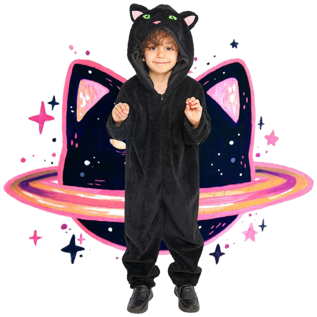 黑猫角色扮演cos幼儿园表演服