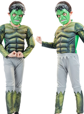 儿童超级英雄COS浩克绿巨人 cosplay 角色扮演服装 Hulk costume