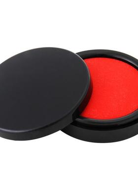 得力9868印台印泥 印泥盒快干防水印台印尼速干红色印油小号