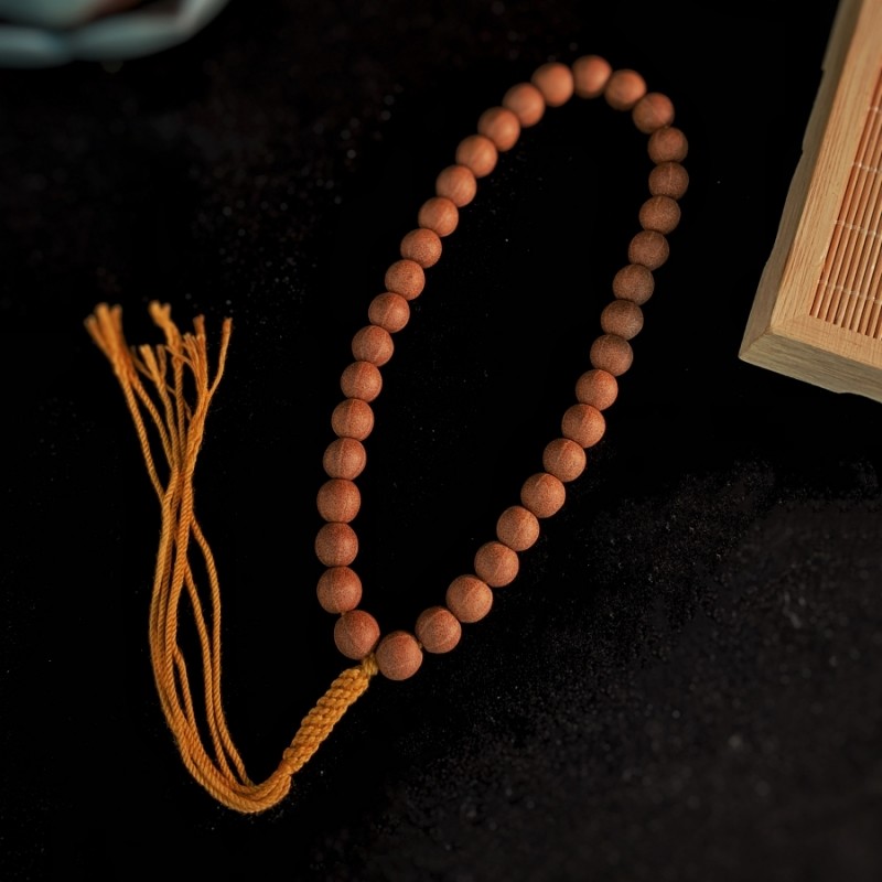 36颗佛珠菩提手持念珠野生老籽天台五线菩提男女文玩素雅流苏手串