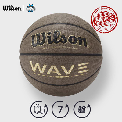 威尔胜篮球WAVE系列/官方正品25款防尘室外耐磨波浪纹7号成人蓝球