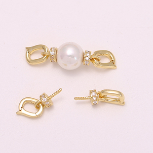 DIY配件S925纯银精致项链项链手链毛衣链链接锁扣手工配5-10mm