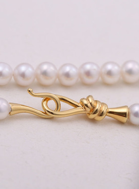 DIY配件S925银韩版简约时尚结4-7mm小项链扣手链锁扣通用配饰品