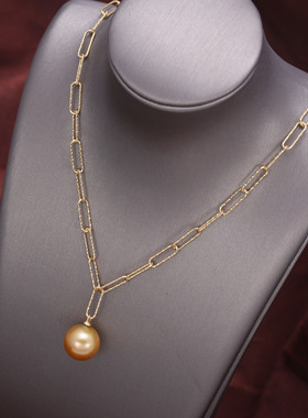 s925纯银夸张粗狂豪迈长方块套链