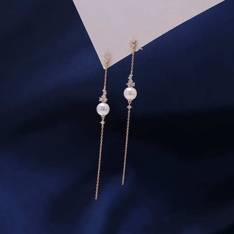 s925纯银韩版精致时尚流苏款耳坠