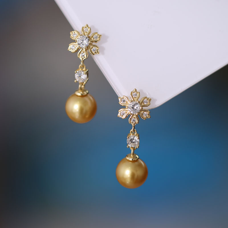 DIY珍珠配件s925纯银韩版精工灵动花朵耳坠耳钉耳饰空托配饰品,饰品/流行首饰/时尚饰品新,耳钉,淘宝优惠券,粉丝福利购,淘宝优惠卷