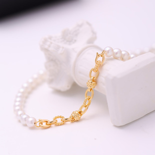 DIY配件S925银豪华气质珍珠项链延长链毛衣链加长锁扣手工配饰品