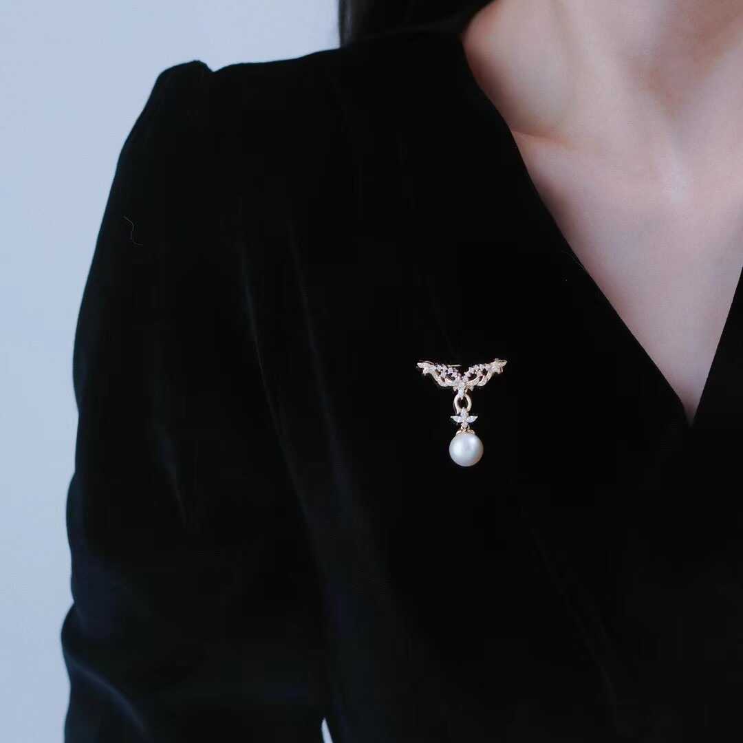 可拆卸二用胸花s925纯银轻奢