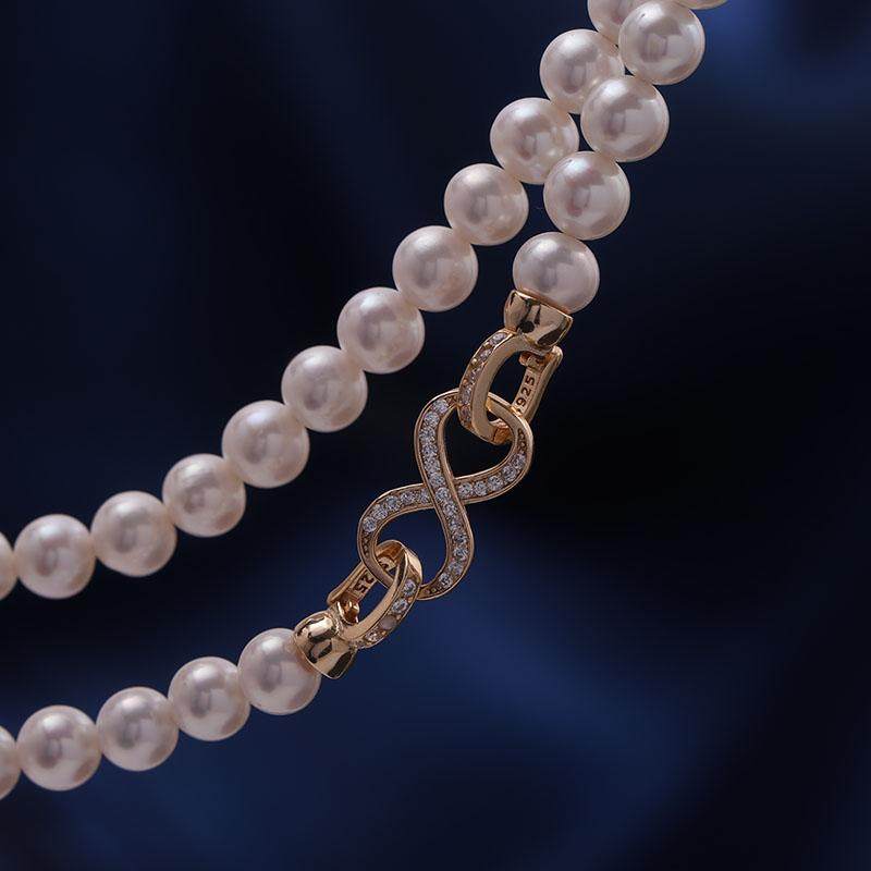 DIY配件S925银微镶单排小版8字珍珠项链扣毛衣链锁扣手工配饰品,饰品/流行首饰/时尚饰品新,扣,淘宝优惠券,粉丝福利购,淘宝优惠卷