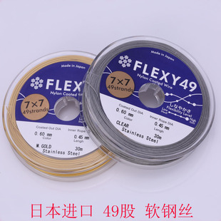 原装日本进口FLEXY软钢丝绳串珠手链项链线佛珠手串文玩线DIY手工