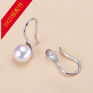 DIY配件S925纯银珍珠K金同款高跟鞋耳钩耳饰耳钉耳环手工女款饰品
