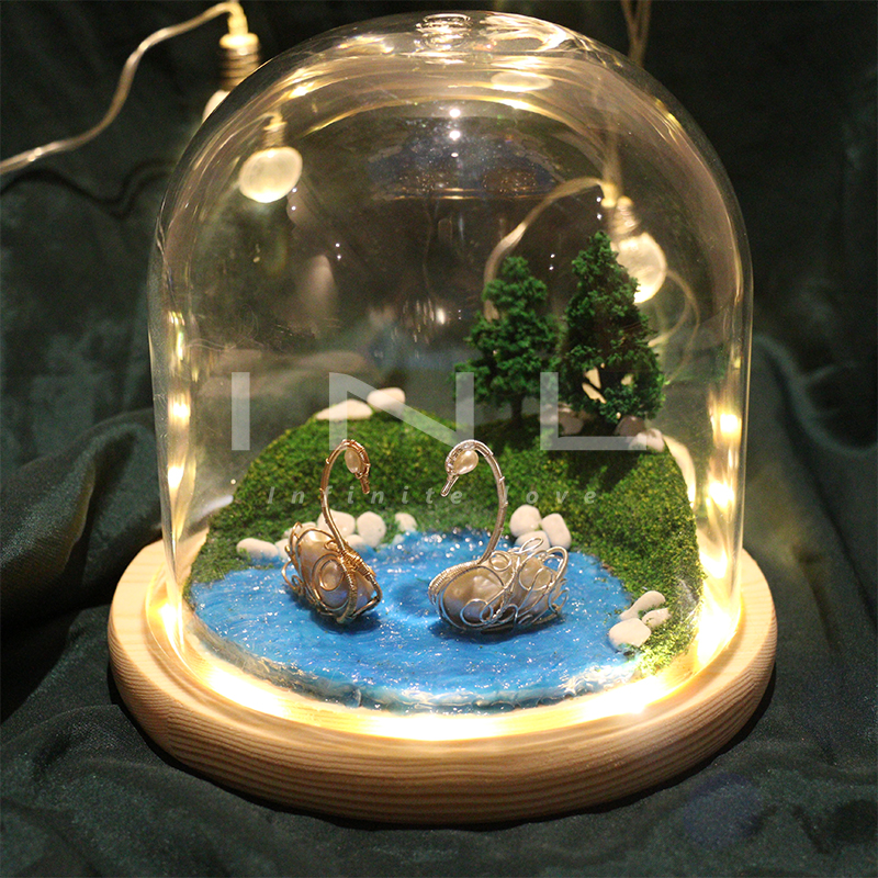 原创情侣礼物手工制作绕线珍珠