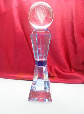 DH-22 精品立体内雕上海白玉兰 东方明珠 水晶奖杯/奖牌颁奖奖品