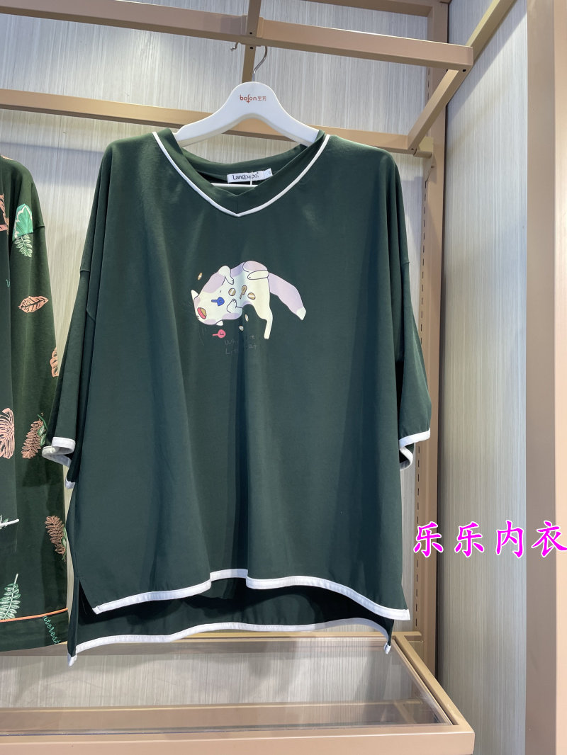 半袖长裤休闲睡衣宽松家居服