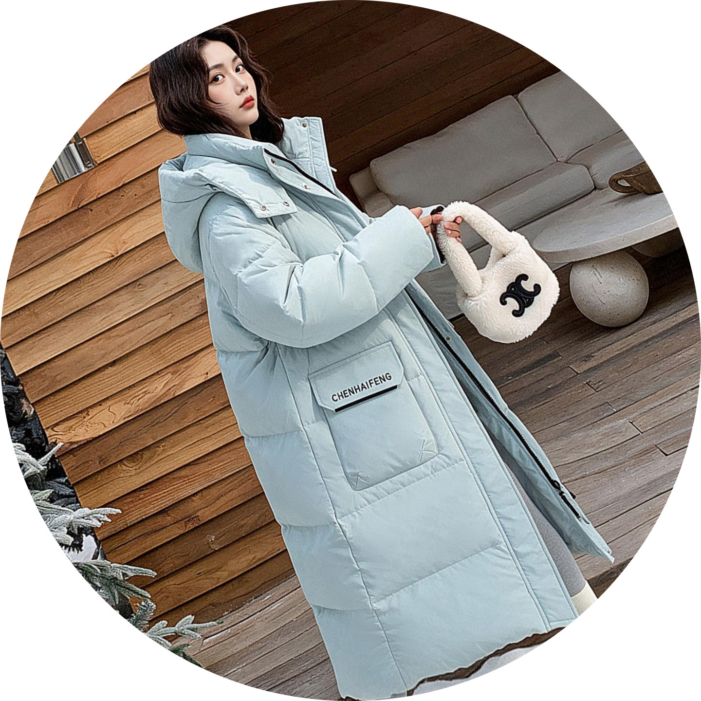 2026冬季新款中长款廓形羽绒羽绒服