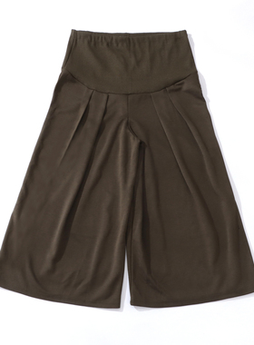 瑕疵特价 出口日春秋孕妇家居裤可调节阔腿裤孕妇裤Z166