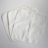 纯白全棉双层高密婴儿口水巾洗脸巾纱布方巾10条装