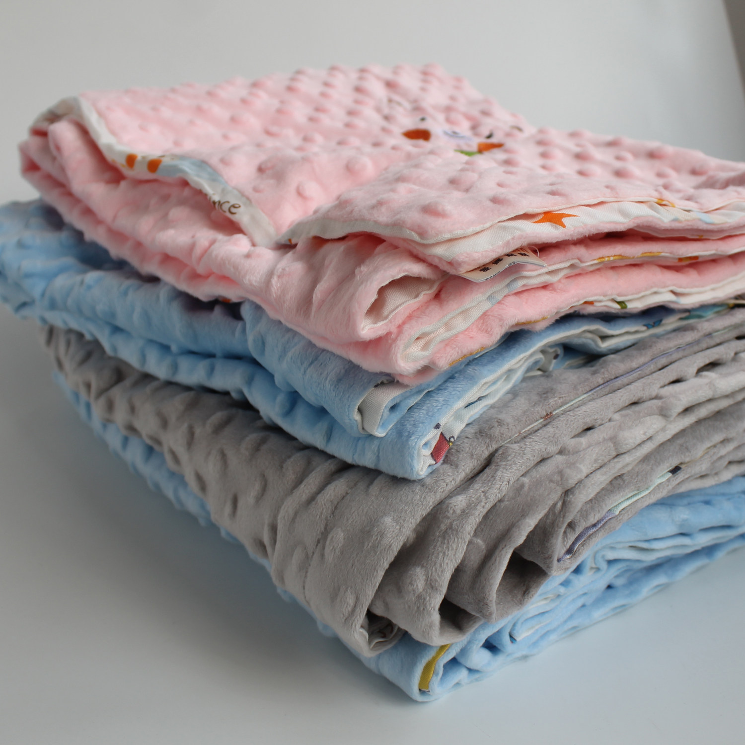 豆豆毯婴儿安抚毯新生儿包被盖毯宝宝盖被AB面儿童多用毯Z314