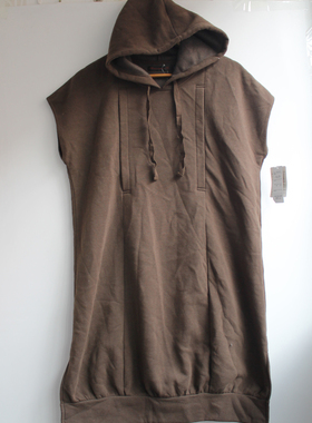 出口日式百搭春秋拉绒孕产马甲背心裙 孕妇卫衣裙Z278