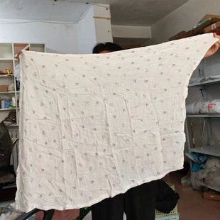 残次明显只售老顾客双层夏薄透气不规则竹纤维洗脸巾盖巾